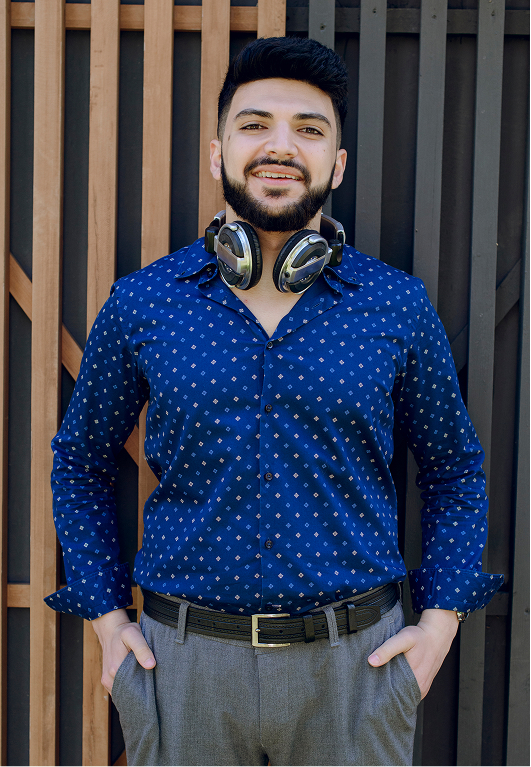 Royal Blue Elegance Men's Formal Shirt